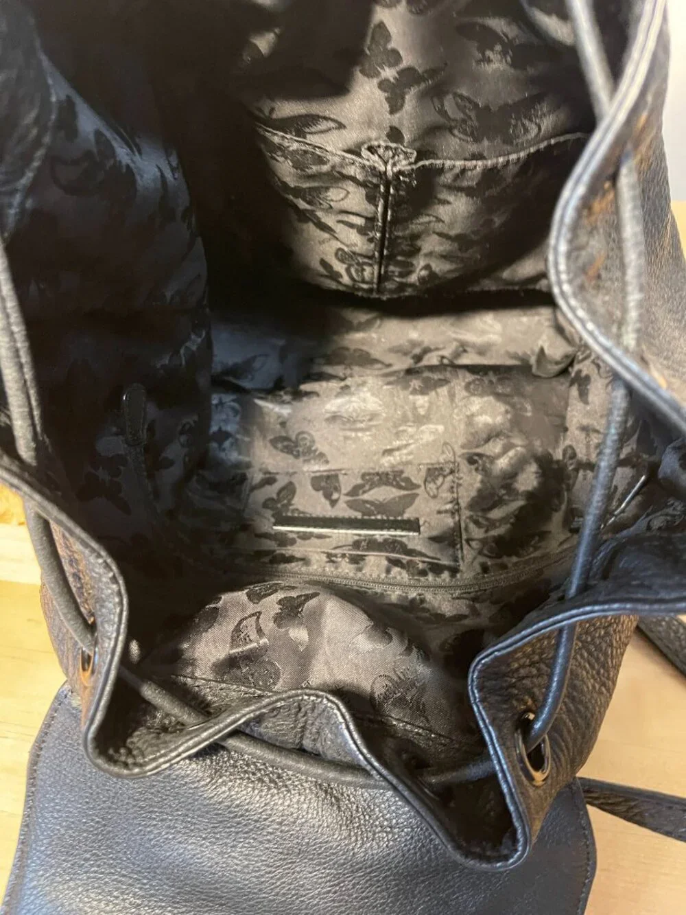 Rebecca Minkoff Moto Black Leather Backpack  Butter Soft Leather Tassel Detail